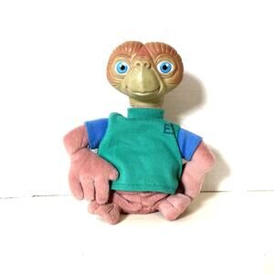 Vintage ET Extra Terrestrial 1997 Anu Plastic Head Plush Stuffed Toy 5"